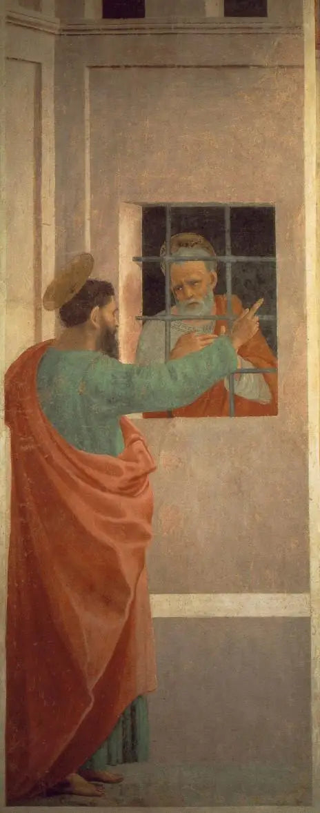 San Pietro in prigione è visitato da san Paolo - Filippino Lippi