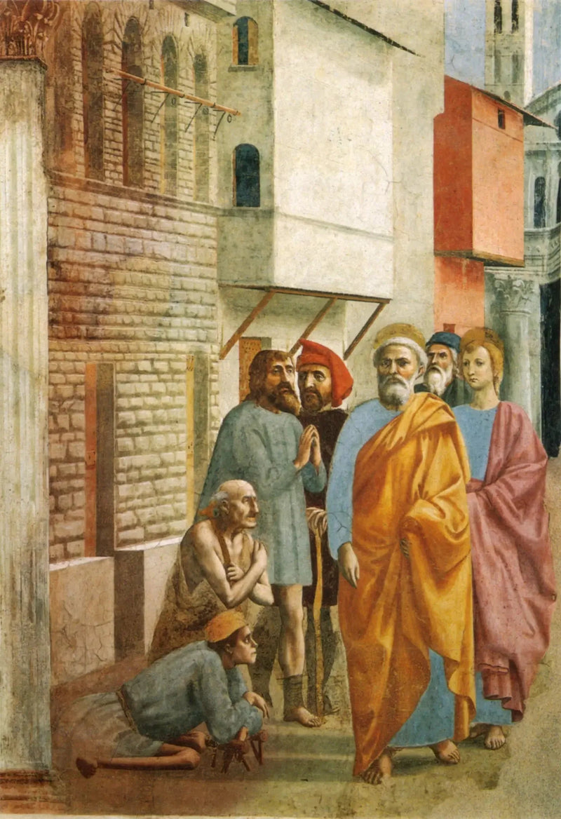 San Pietro guarisce i malati con la sua ombra - Masaccio