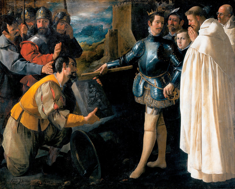 San Pietro Nolasco che recupera l'immagine della Vergine di El Puig - Francisco de Zurbarán