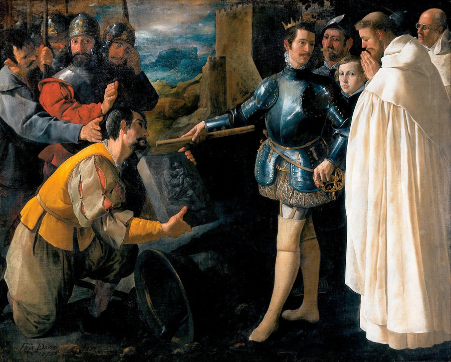 San Pietro Nolasco che recupera l'immagine della Vergine di El Puig - Francisco de Zurbarán
