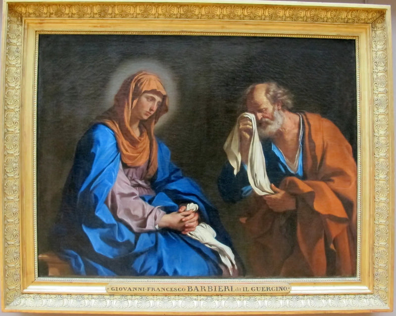 San Pietro che piange davanti alla Vergine - Guercino