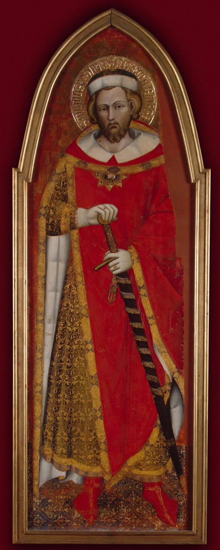 Saint Pontien (ala di un polittico) - Spinello Aretino