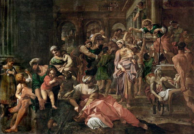 San Rocco che distribuisce l'elemosina - Annibale Carracci