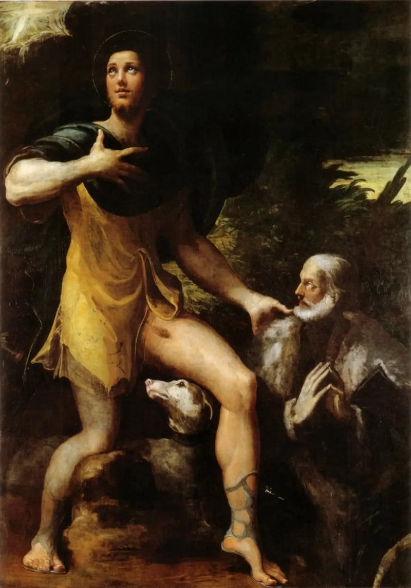 San Rocco e un donatore - Parmigianino