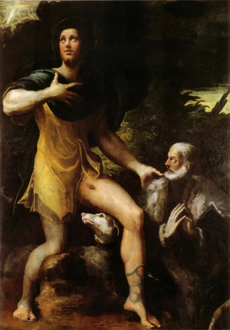 San Rocco e un donatore - Parmigianino