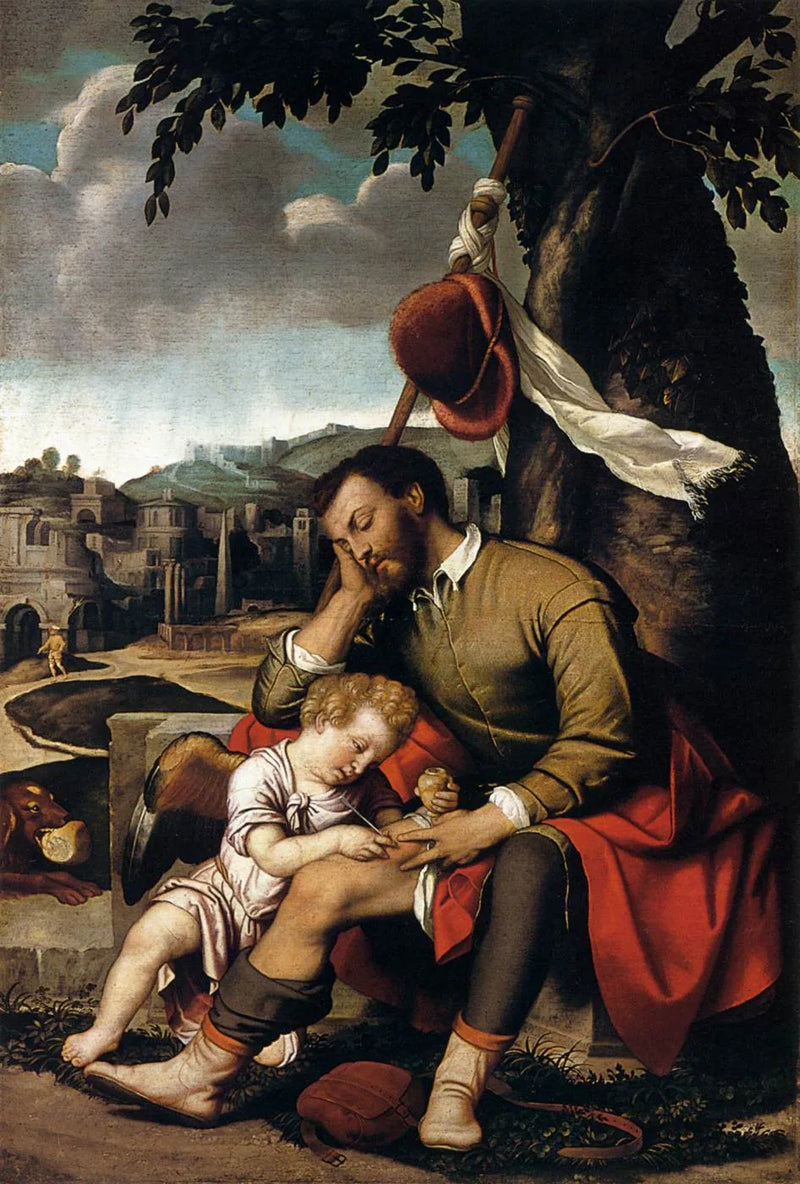 San Rocco guarito dall'angelo - Alessandro Bonvicino
