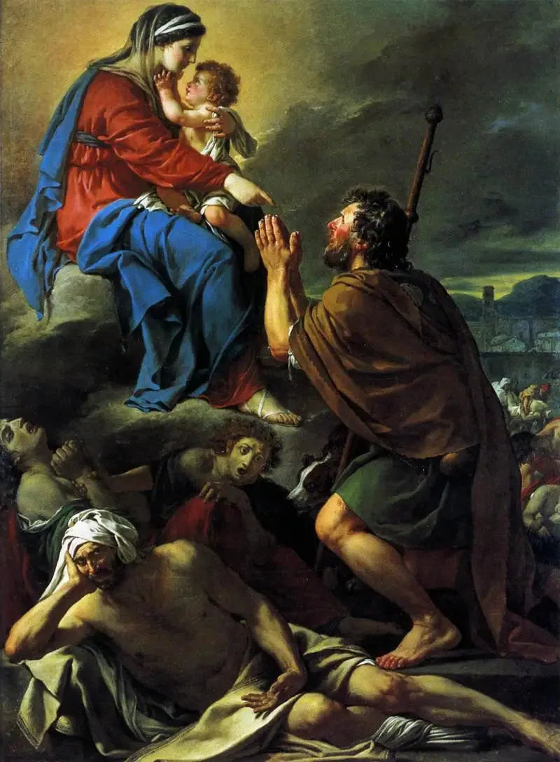 San Rocco che intercede presso la Vergine - Jacques-Louis David
