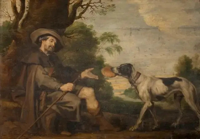 San Rocco nutrito da un cane (retablo di San Rocco) - Peter Paul Rubens
