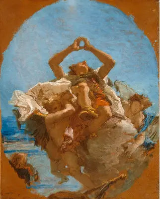 San Rocco portato in cielo dagli angeli - Giovanni Battista Tiepolo