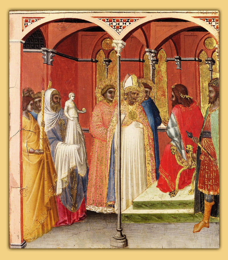 San Sabino davanti al governatore della Toscana (?) - Pietro Lorenzetti
