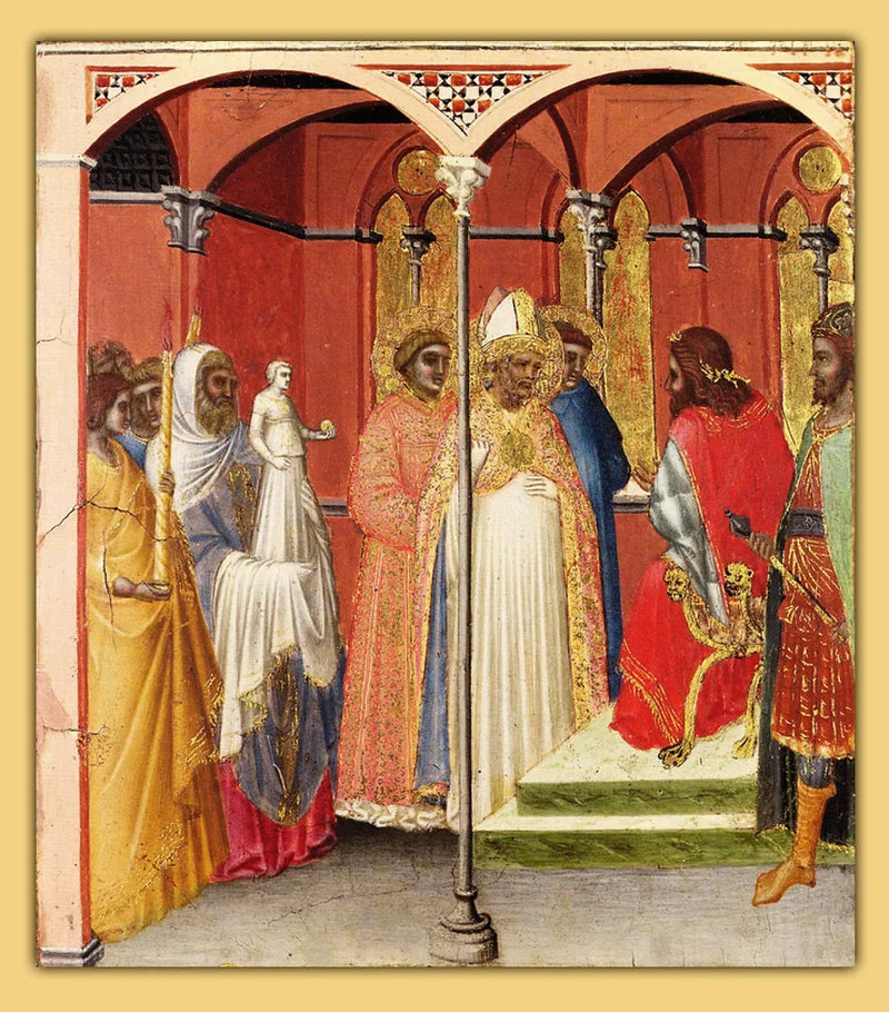 San Sabino davanti al governatore della Toscana (?) - Pietro Lorenzetti