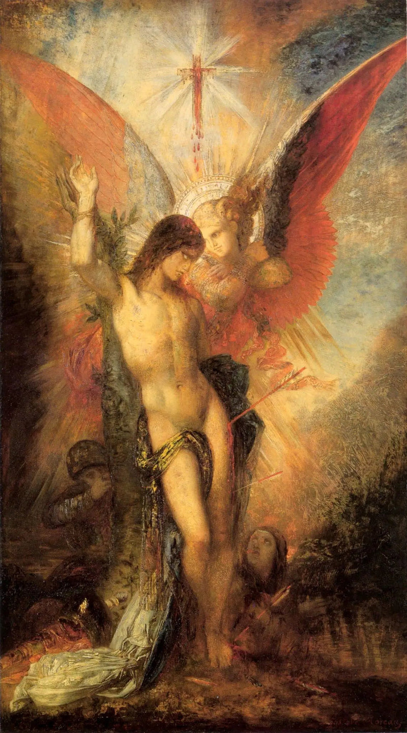 San Sebastiano e l'angelo - Gustave Moreau