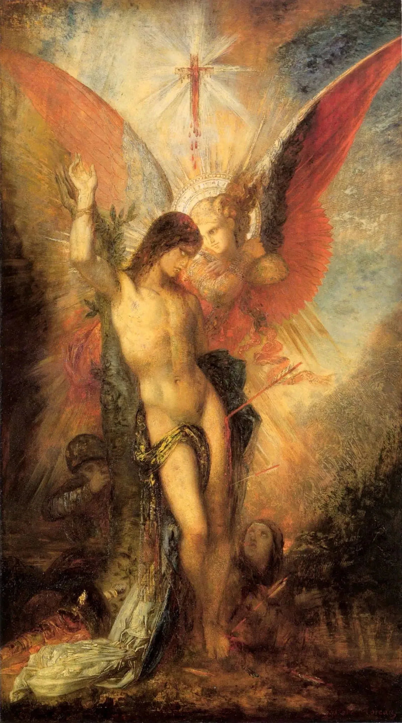 San Sebastiano e l'angelo - Gustave Moreau