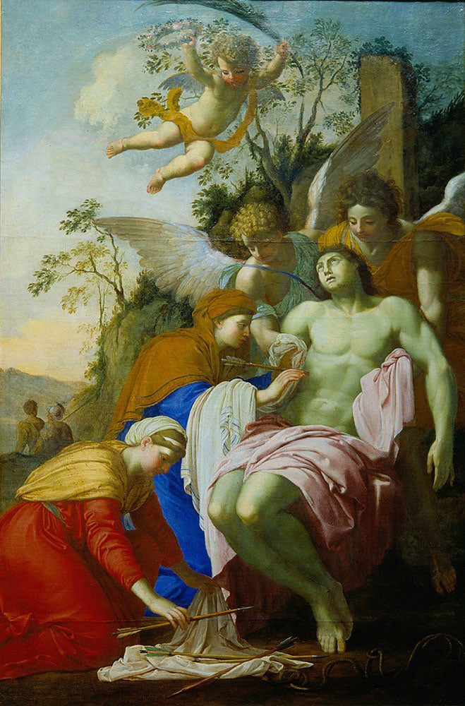San Sebastiano soccorso da Irene - Eustache Le Sueur