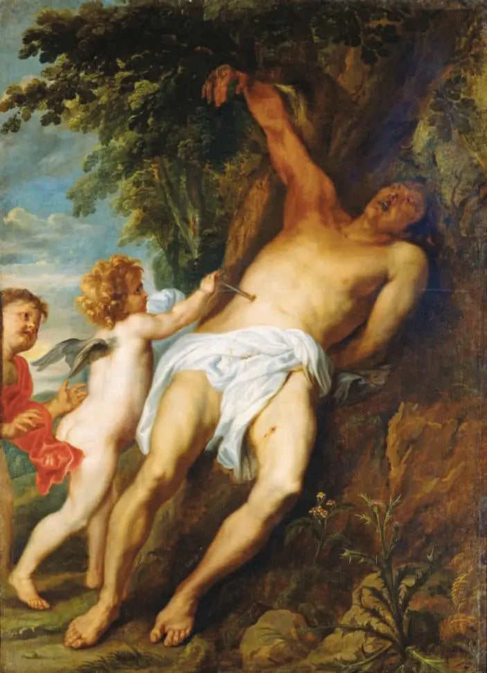 San Sebastiano soccorso dagli angeli - Antoine van Dyck