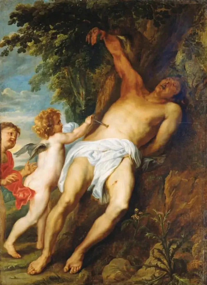 San Sebastiano soccorso dagli angeli - Antoine van Dyck