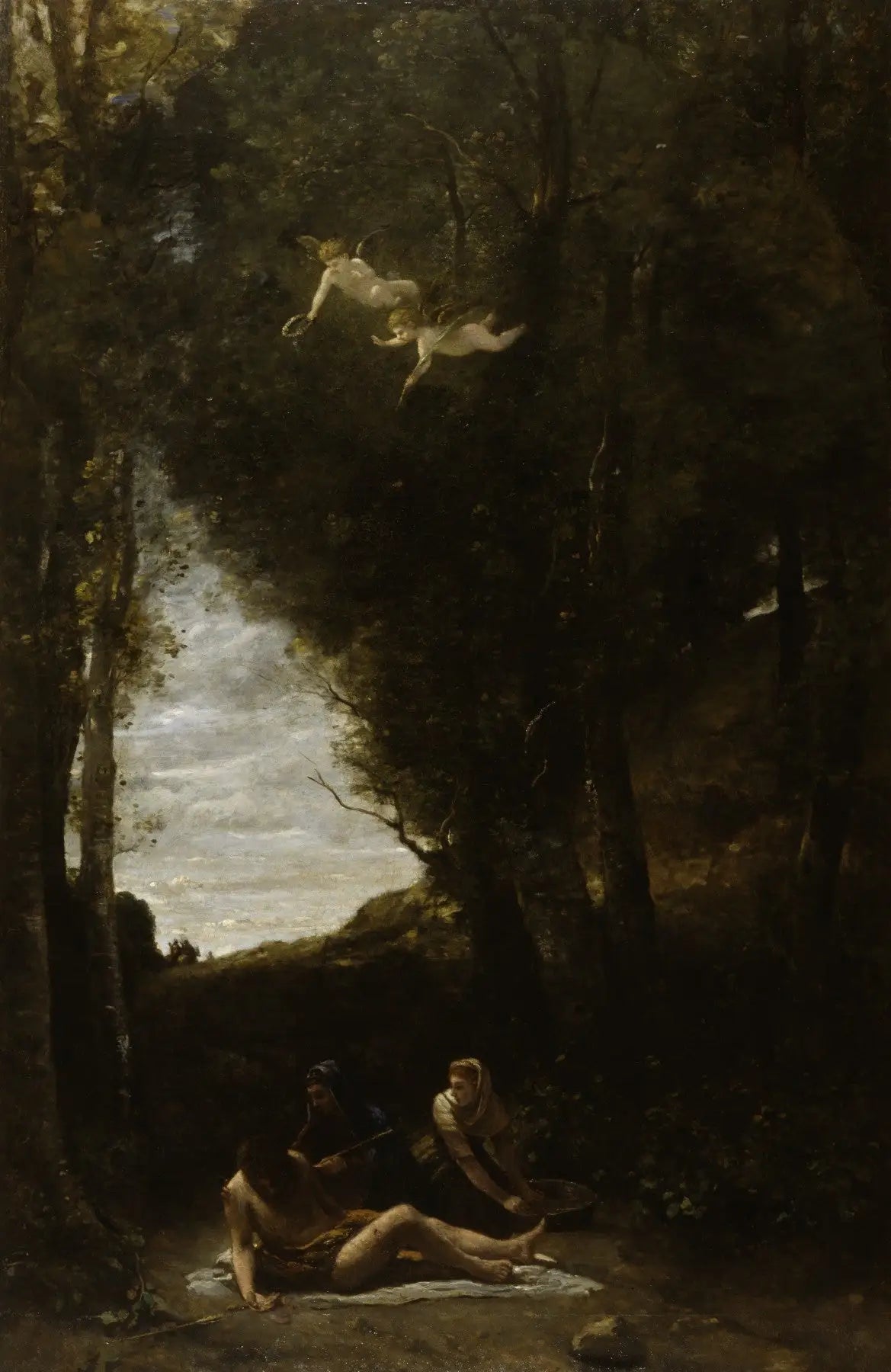 Saint Sébastien secouru par les Saintes Femmes - Jean-Baptiste Camille Corot - Alpha Reproduction