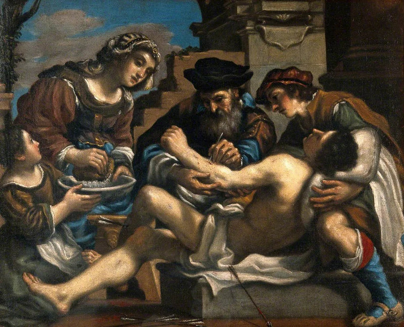 San Sebastiano soccorso da un chirurgo e altri - Guercino