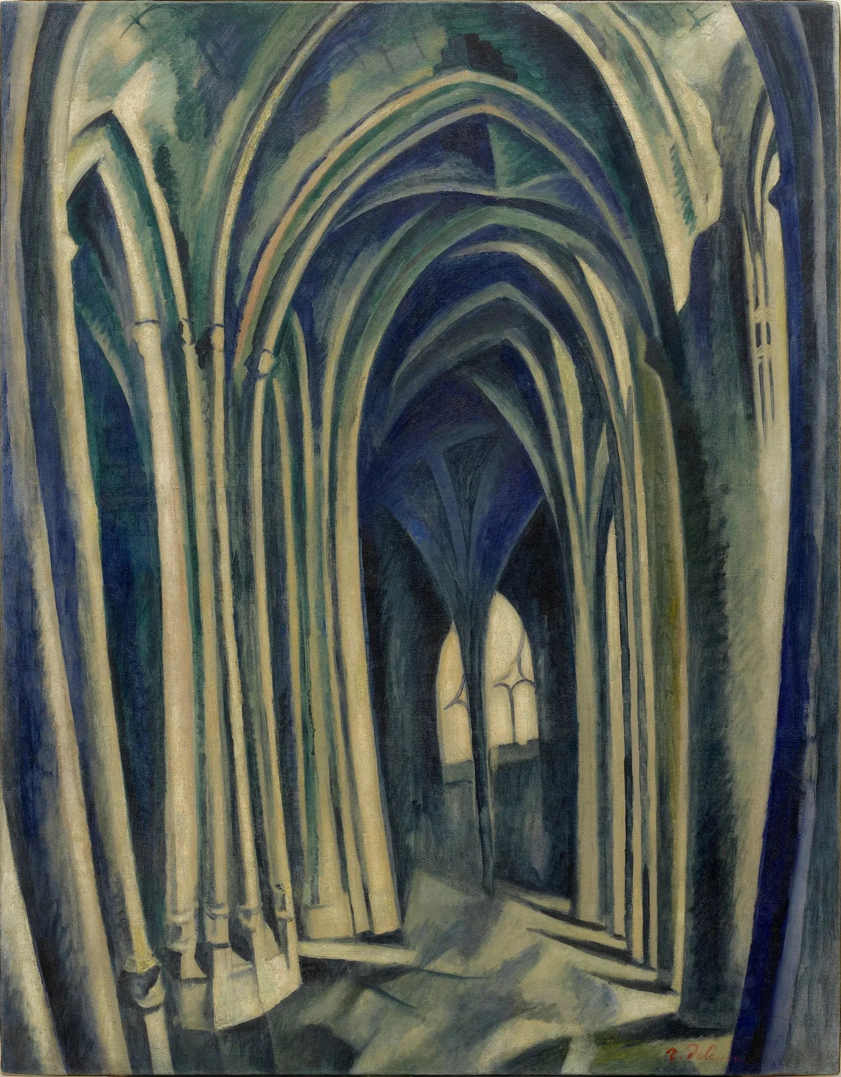 Saint-Séverin n°3 - Robert Delaunay image 1 reproduction artisanale de tableau