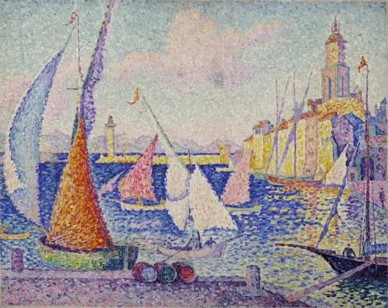 Saint-Tropez, il molo - Paul Signac