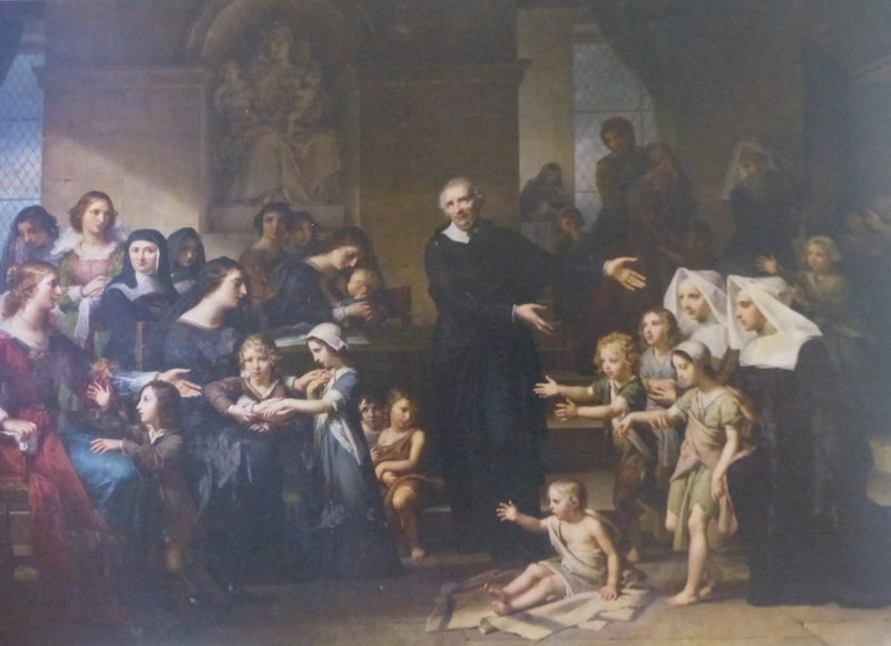 San Vincenzo de' Paoli predicando la carità - Charles Meynier