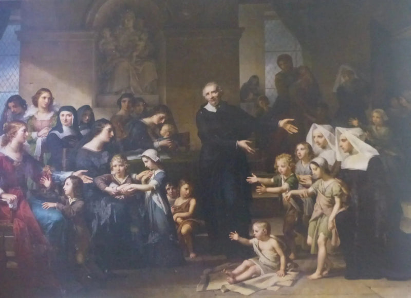 San Vincenzo de' Paoli predicando la carità - Charles Meynier