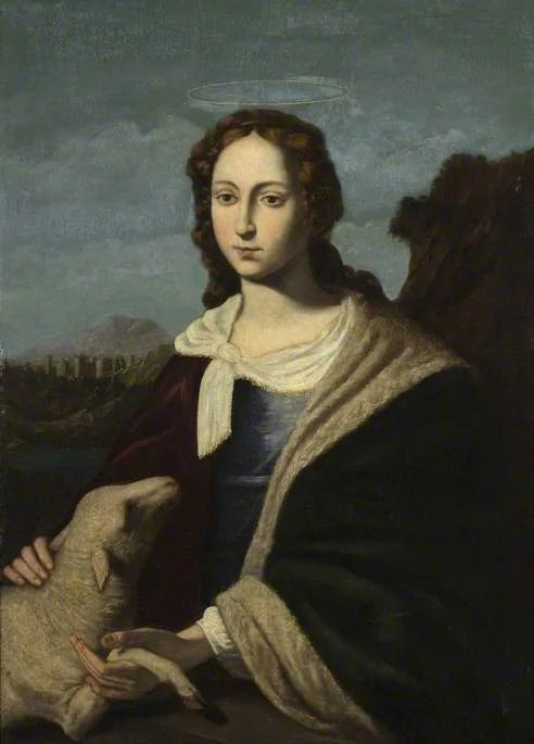 Santa Agnese e l'Agnello - Jusepe de Ribera