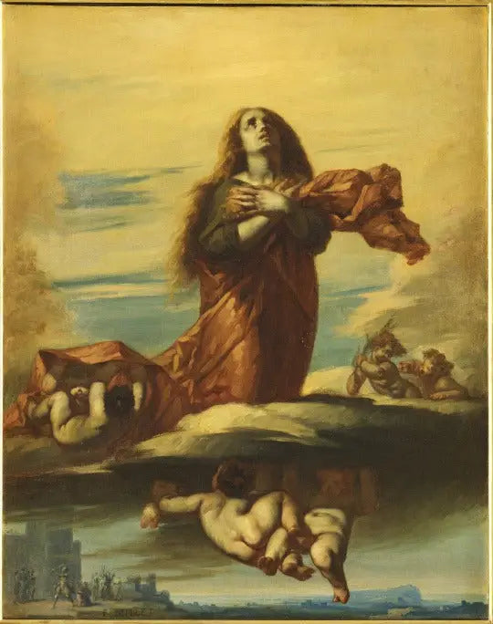 Sainte Barbe rimossa dal cielo - Jean-François Millet