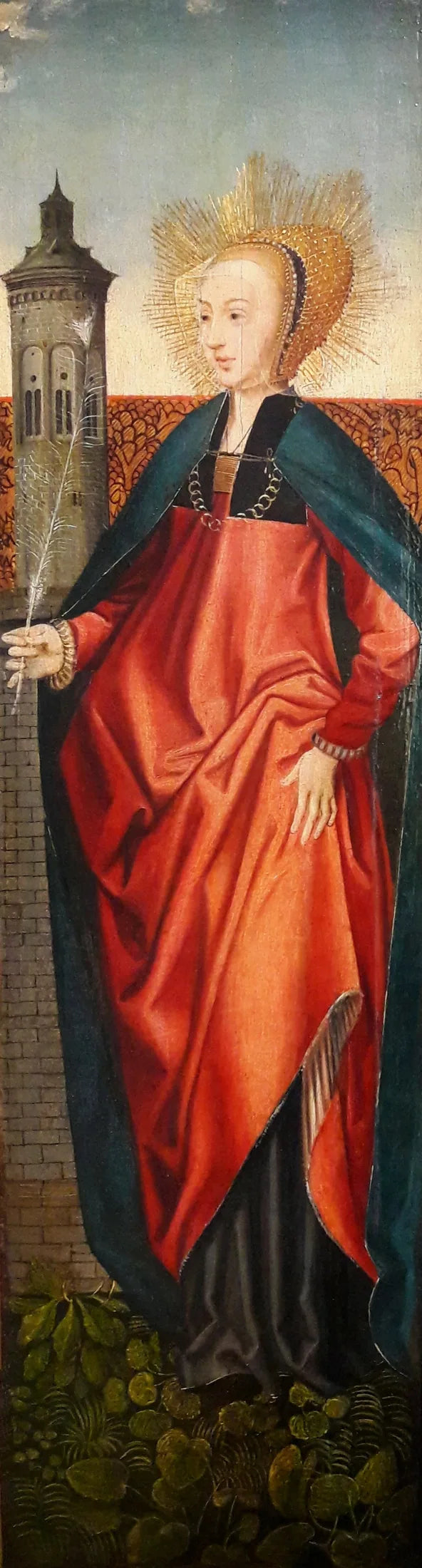 Santa Barbara. - Jacob Cornelisz van Oostsanen