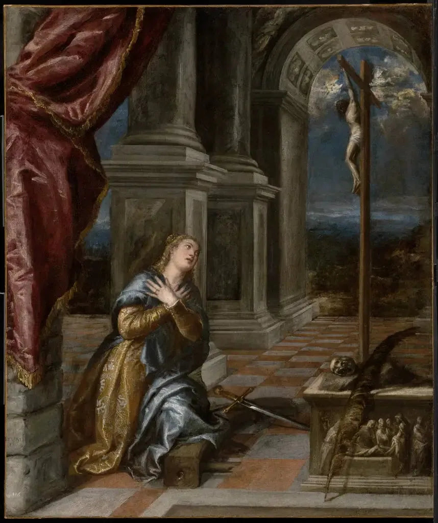Santa Caterina d'Alessandria in preghiera - Tiziano