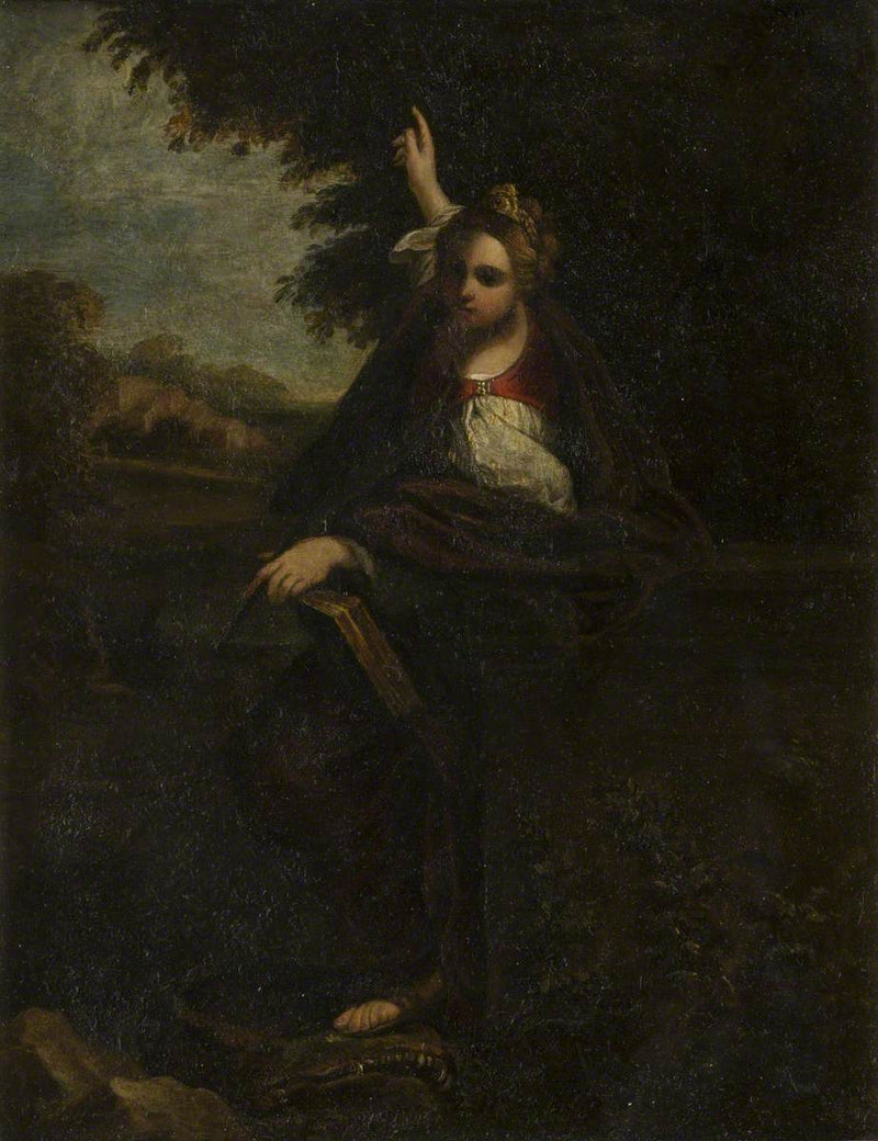 Santa Caterina in un paesaggio - Annibale Carracci