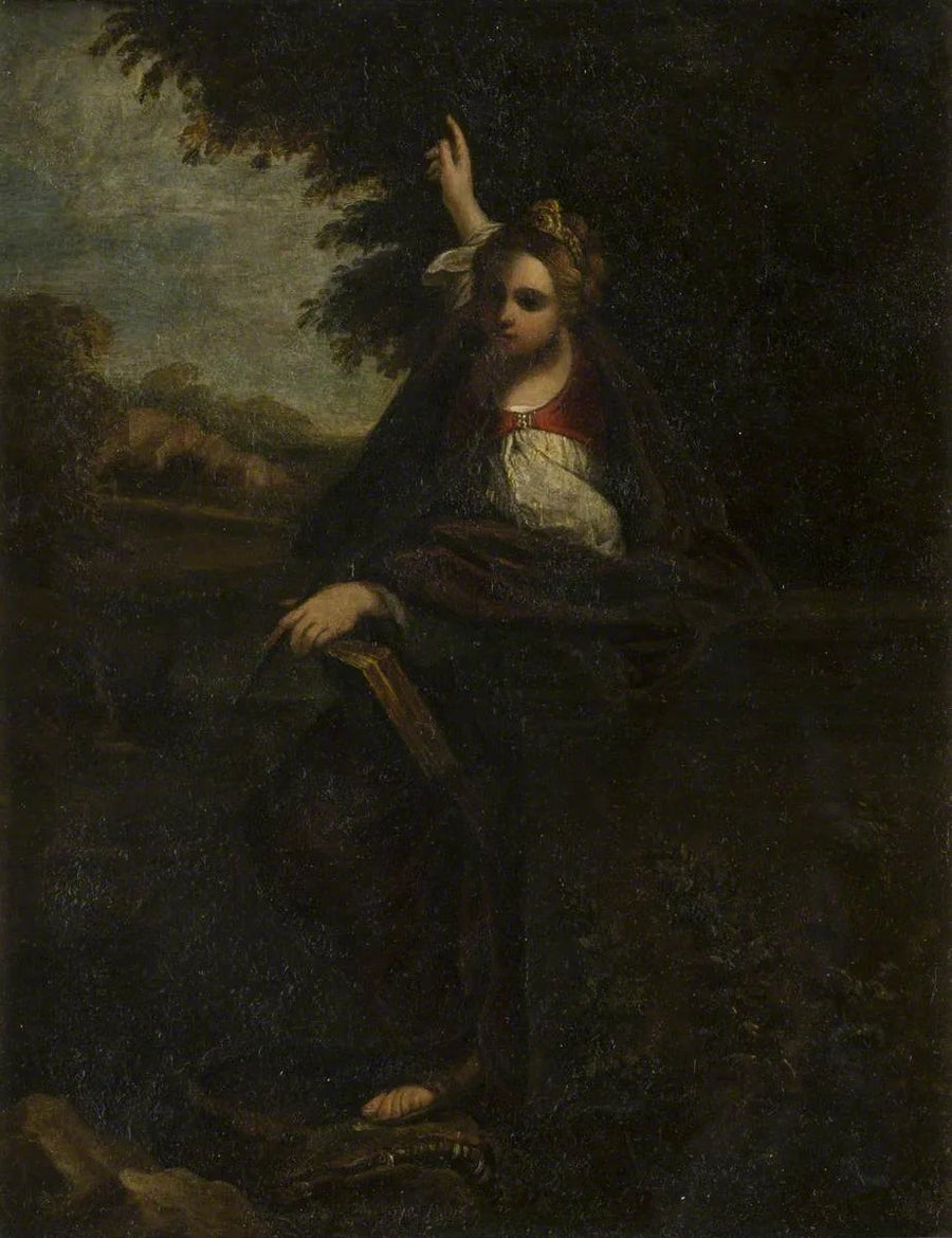Santa Caterina in un paesaggio - Annibale Carracci