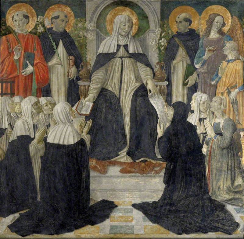 Santa Caterina da Siena come madre spirituale dei secondo e terzo ordine di San Domenico