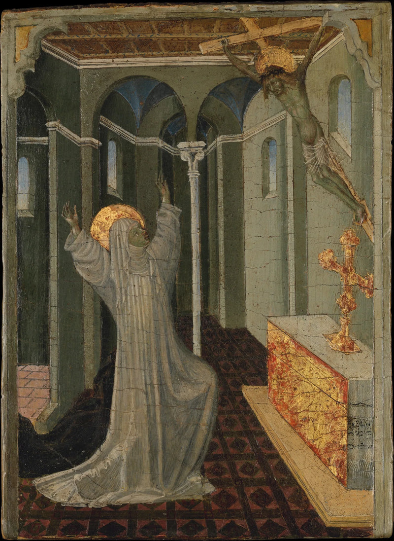 Santa Caterina da Siena che riceve le stigmate - Giovanni di Paolo