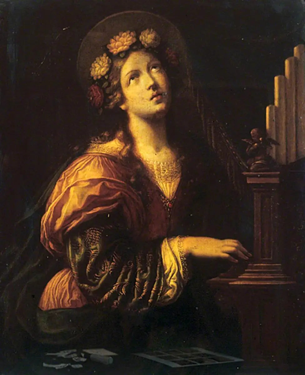 Sainte Cécile - Guido Reni image 1 copie peinte à la main à l’huile