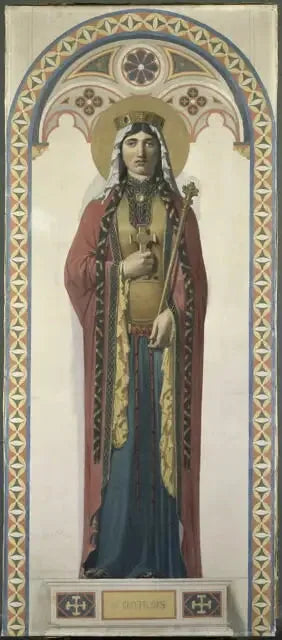 Santa Clotilde, moglie di Clodoveo - Jean-Auguste-Dominique Ingres