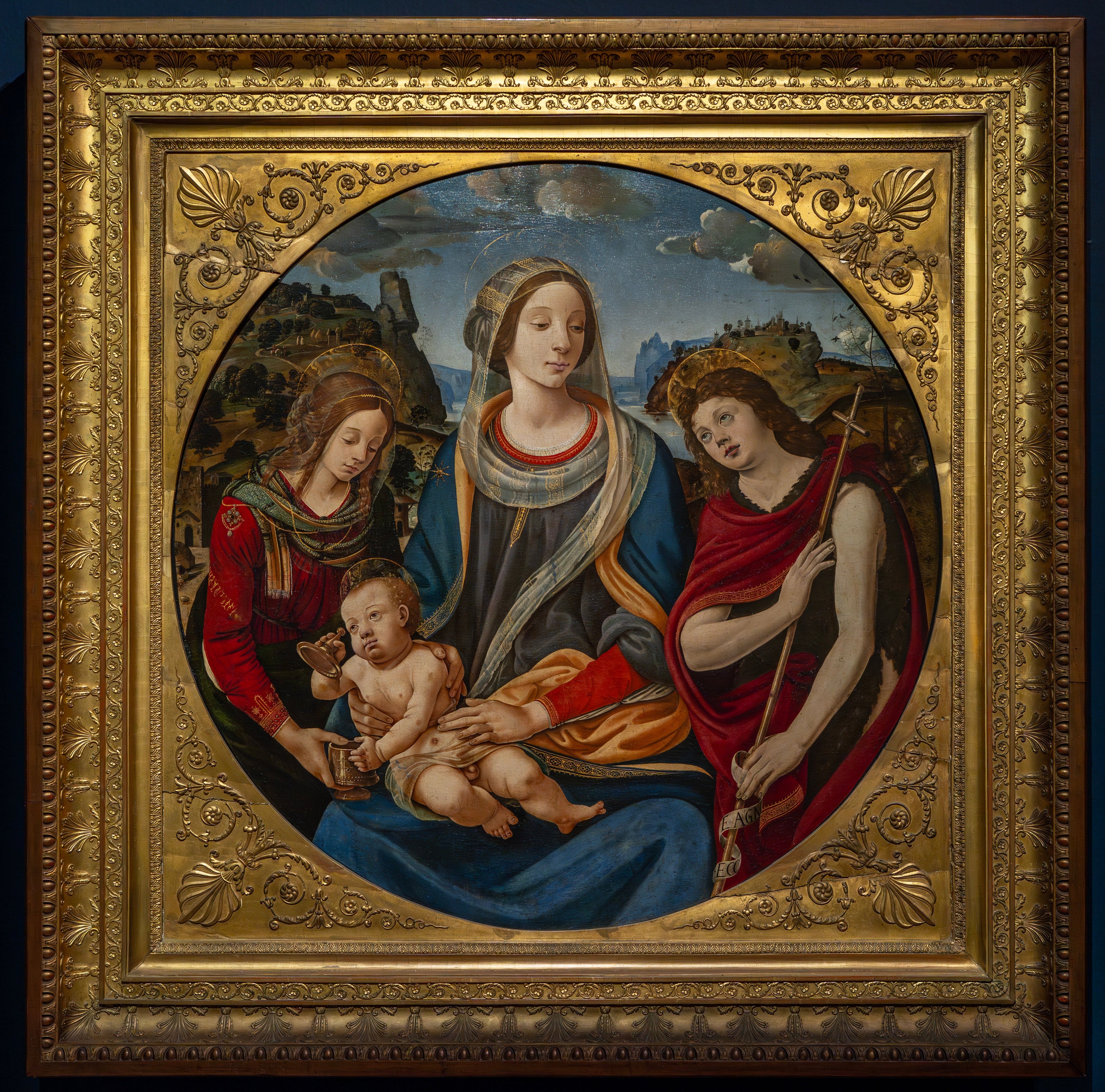 Sainte conversation - Piero di Cosimo image 1 reproduction artisanale de tableau