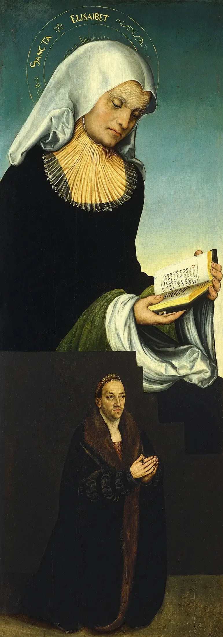 Santa Elisabetta con il duca Giorgio di Sassonia come donatore (ala sinistra interna) - Lucas Cranach il Vecchio