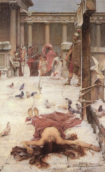Reproduction du tableau « Sainte Eulalie - John William Waterhouse » par Alpha Reproduction en peinture à l’huile