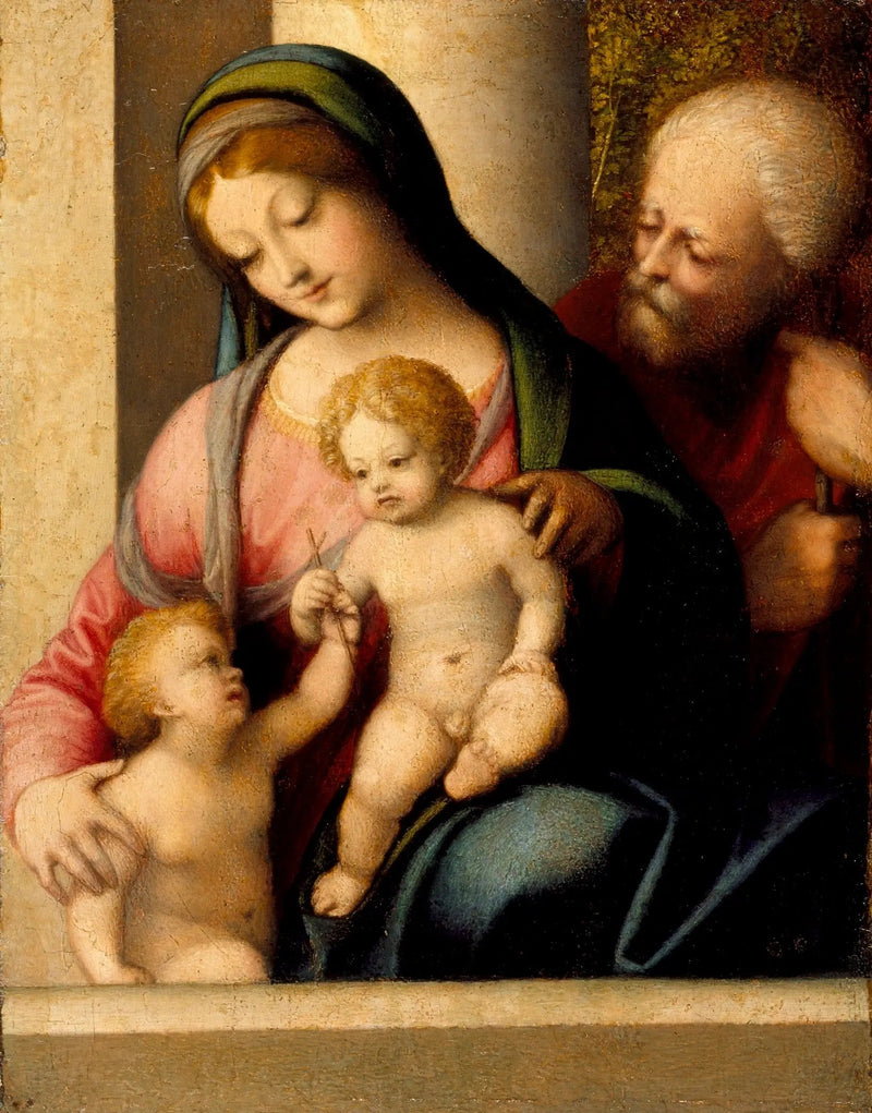 Santa Famiglia e san Giovanni - Antonio da Correggio