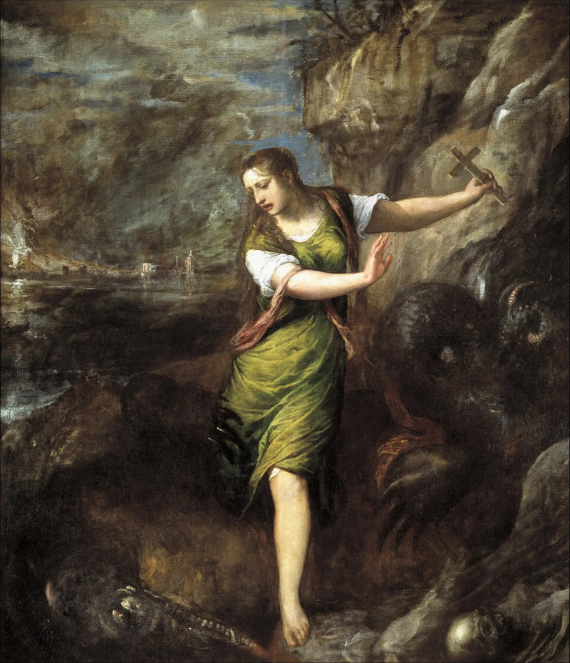 Santa Margherita e il drago - Tiziano