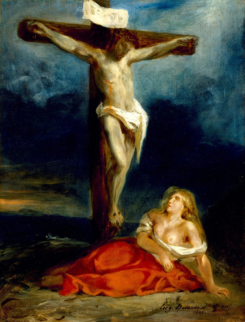 Santa Maria Maddalena ai piedi della Croce - Eugène Delacroix