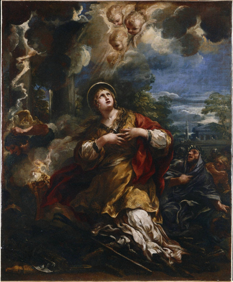 Santa Martino rifiuta di adorare le idoli - Pietro da Cortona
