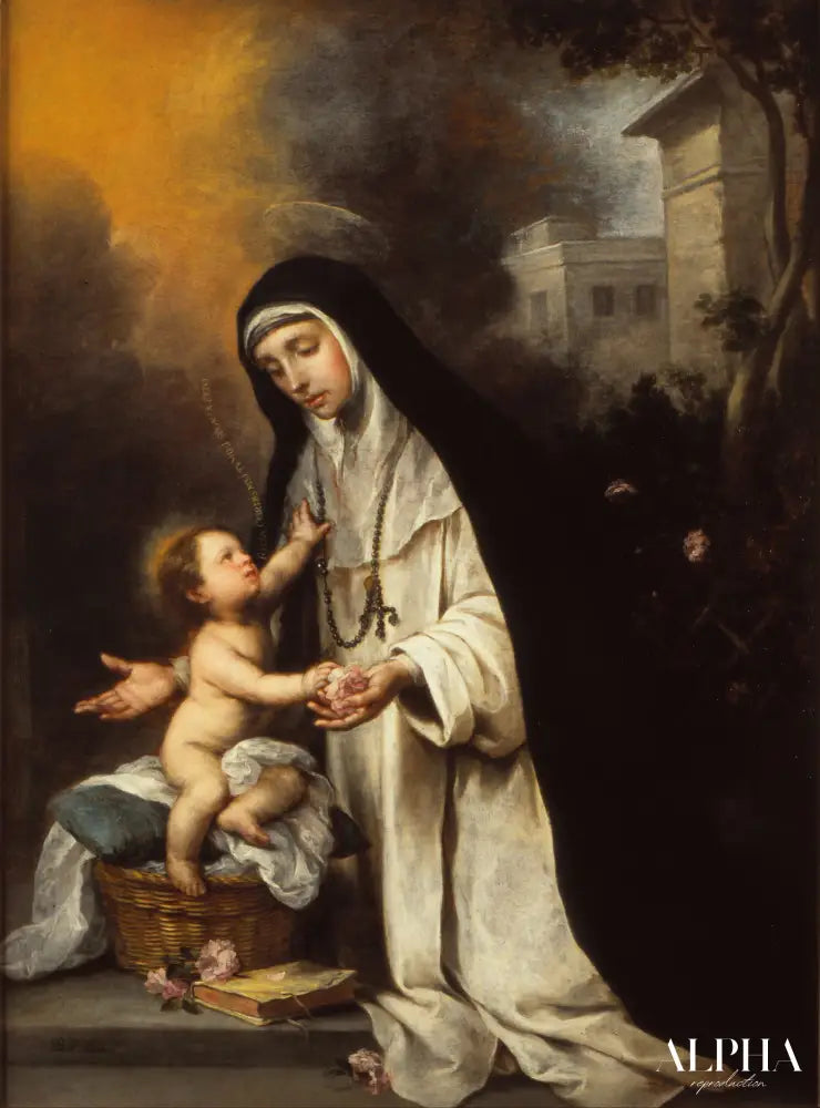 Sainte Rose de Lima - Bartolomé Esteban Murillo - Reproductions de tableaux et peintures haut de gamme