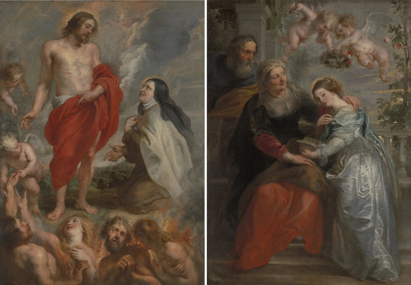 Santa Teresa e l'educazione di Maria - Peter Paul Rubens