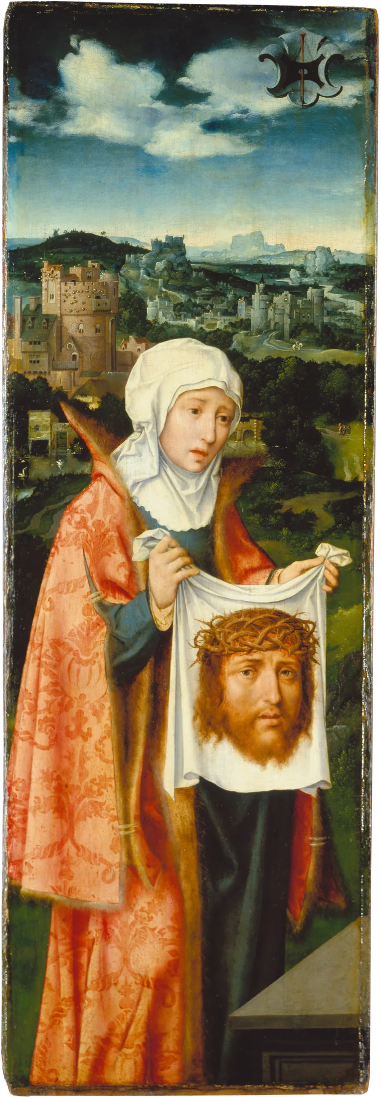 Sainte Véronique présentant le suaire - Joos van Cleve image 1 copie peinte à la main à l’huile