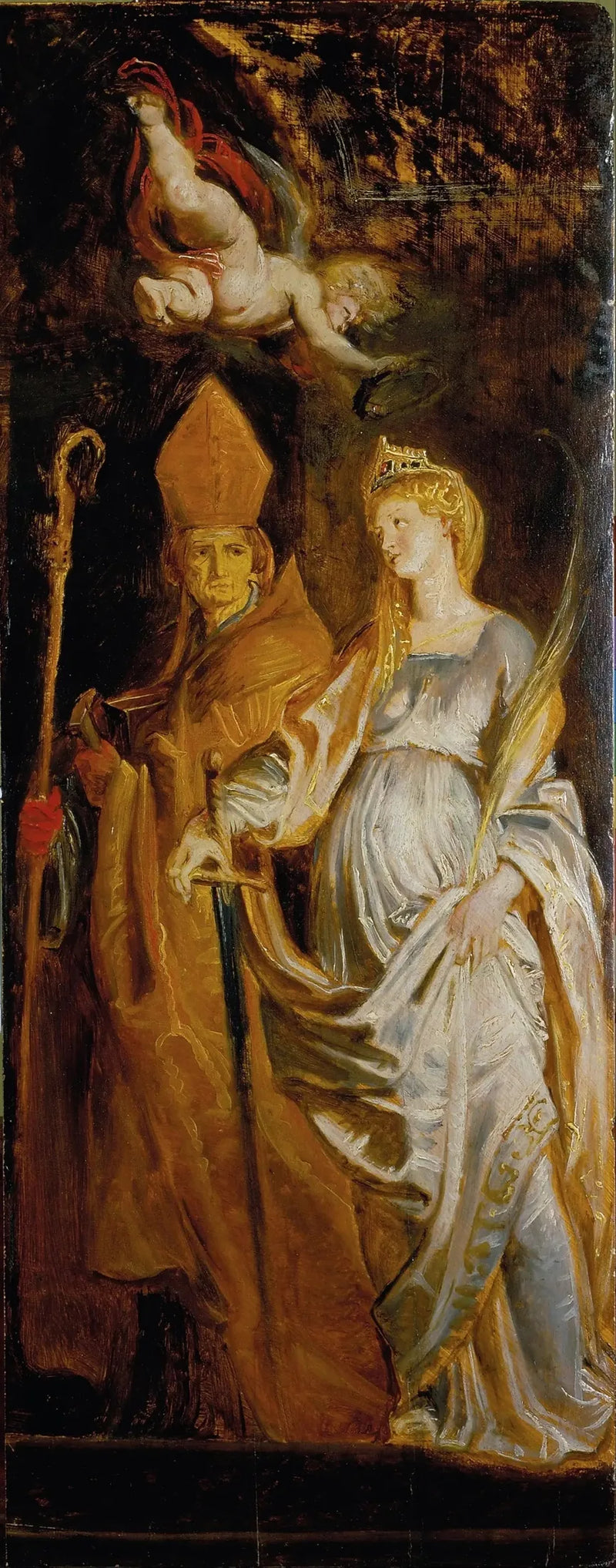 Santa Caterina d'Alessandria e Elio (associate ai santi Amedeo e Walburga) - Peter Paul Rubens