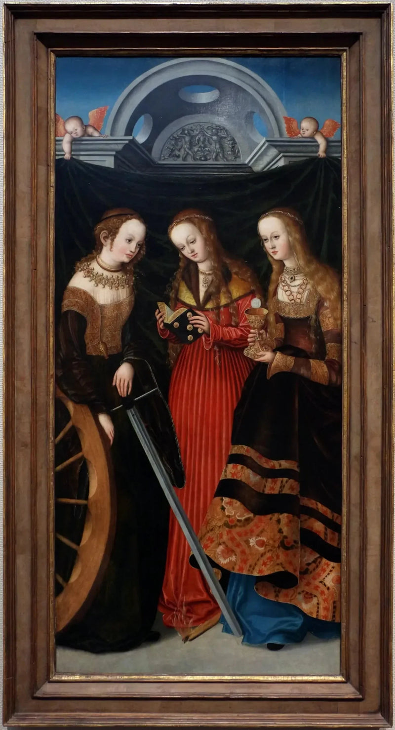 Santa Caterina, Margherita e Barbara - Lucas Cranach il Vecchio