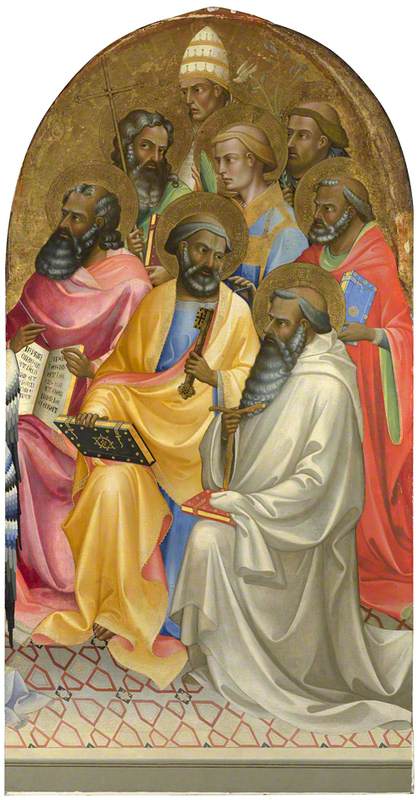 Santi adoratori : Pannello principale destro - Lorenzo Monaco