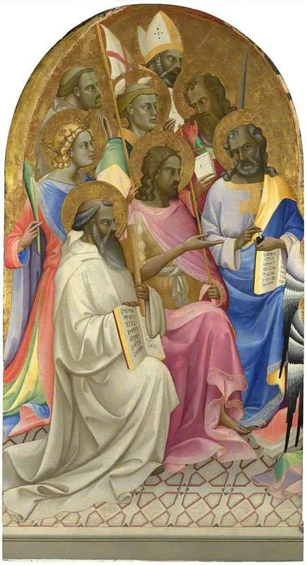 Santi adoratori : Pannello principale sinistro - Lorenzo Monaco